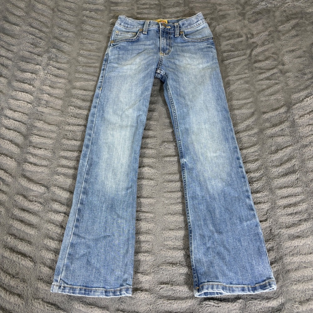 Wrangler 20X Boys Limited Edition 9 Slim Blue Jeans Medium Wash Bootcut AT030